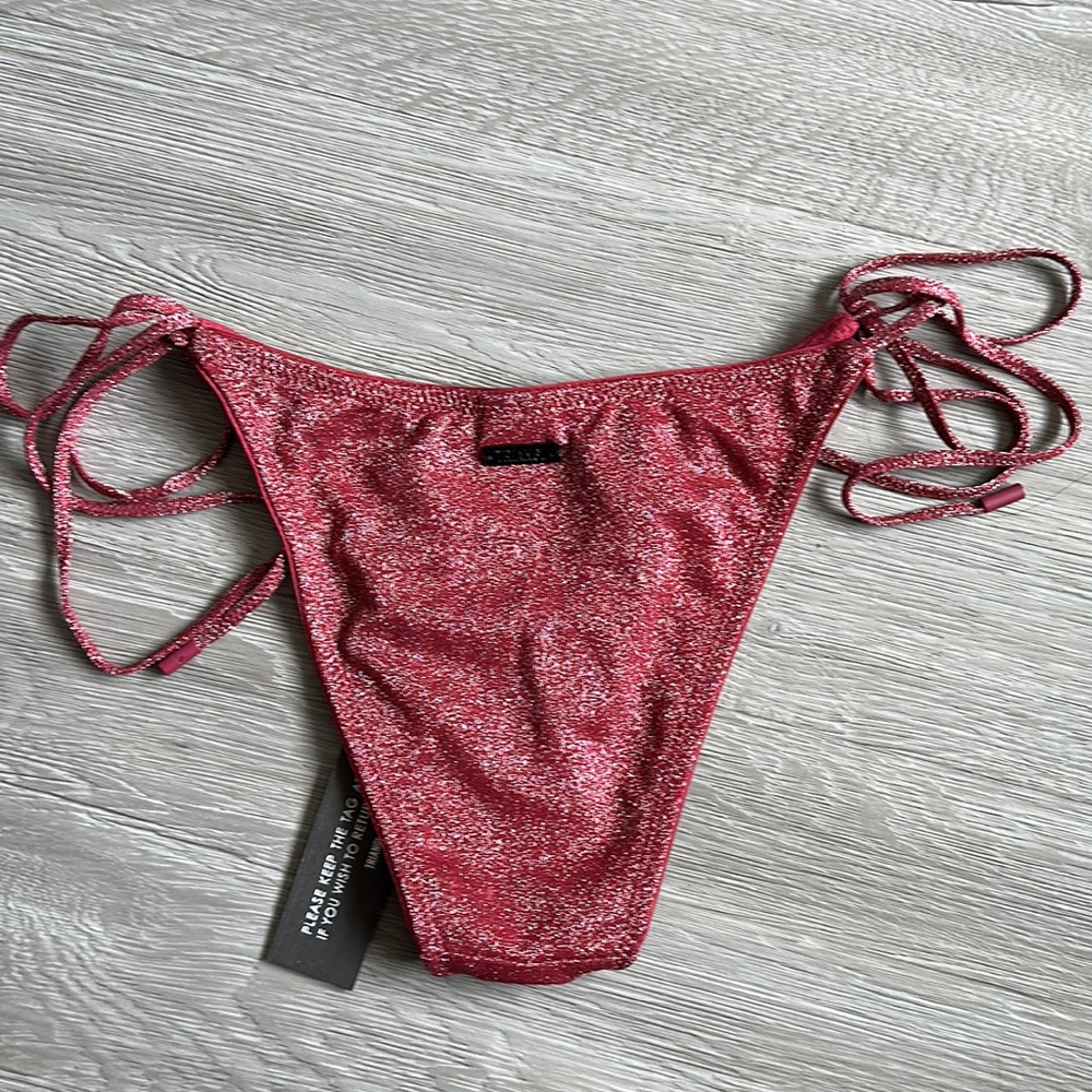 Grape sparkle string triangl bathing suits bottom - Picture 6 of 9